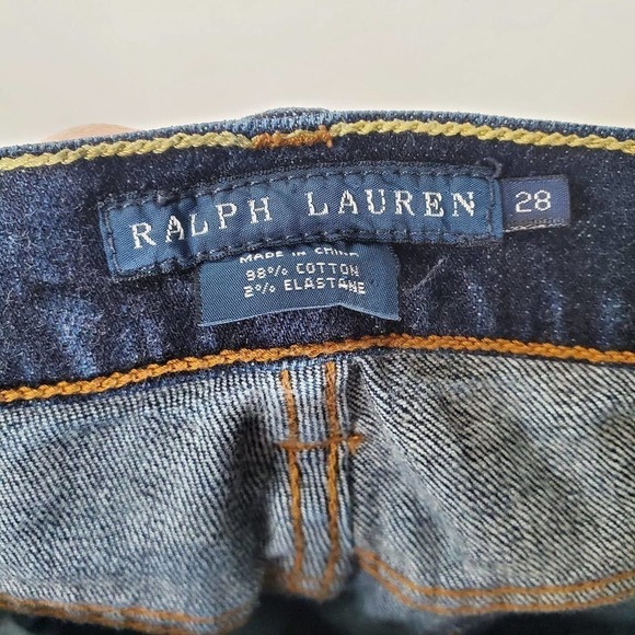 Ralph Lauren Tribeca 114 Boot Cut Jeans Dark Wash Blue Size 28 - Picture 8 of 12
